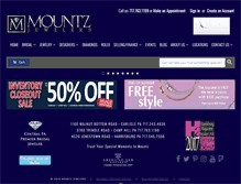 Tablet Screenshot of mountzjewelers.com